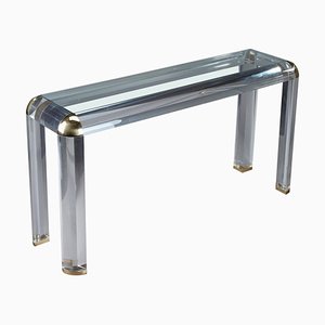 20th Century Acrylic Glass Console Table by Romeo, Paris