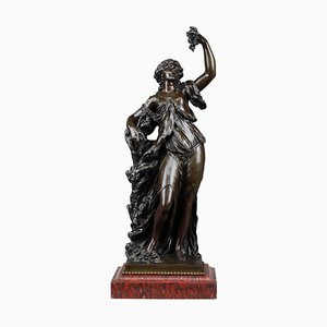 19th Century Bronze Statue of Bacchante