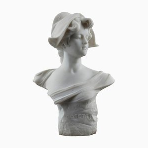 Buste de Cosette en Marbre au Bonnet Phrygien de Marianne