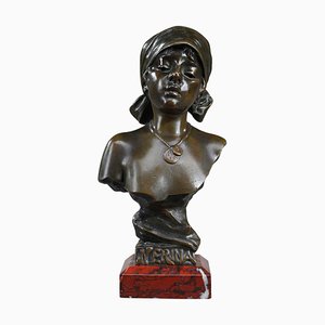 Emmanuel Villanis, Nerina, Bronze Büste