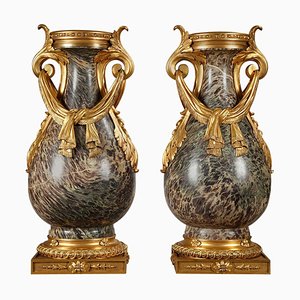 Vases en Jaspe, Russie, 19ème Siècle, Set de 2