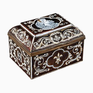 Late 19th-Century Limoges Enamel Keepsake Box