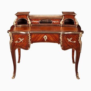 Louis XV Style Wood Marquetry Desk