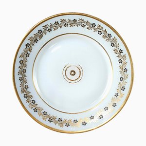 Charles X White Opaline Plate by Jean-Baptiste Desvignes