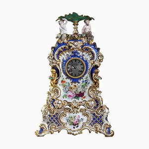 Horloge de Cheminée en Porcelaine Style Jacob Petit
