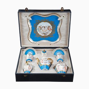 Tea Service Set from Sevres and Château Des Tuileries, Set of 8