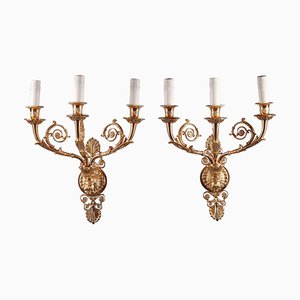20th-Century Charles X Style Wall Sconces, Set of 2