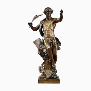 Escultura Pro Merito de bronce de Emile-Louis Picault