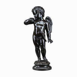 Bronze Cupid Sculpture After Jean-Baptiste Pigalle