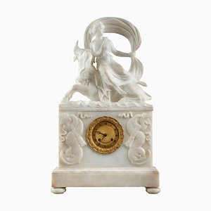 The Abduction of Europa Clock in Alabaster