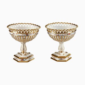 Louis-Philippe Porcelain Goblets, Set of 2