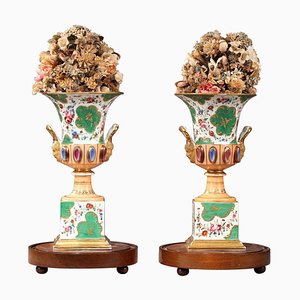 Vases Médicis Louis Philippe en Porcelaine, Set de 2