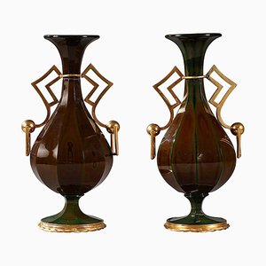 Vases Lithyalin Charles X, Set de 2