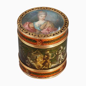18th Century Martin Varnish and Gold Mount Box by Bardin