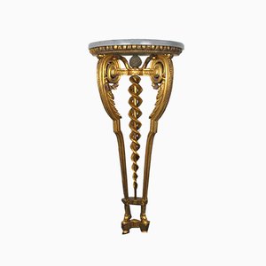 Late 19th Century Wooden Console Table in Caduceus