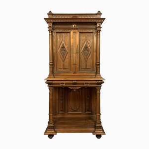 Renaissance Style Cabinet in Solid Walnut, 1850s