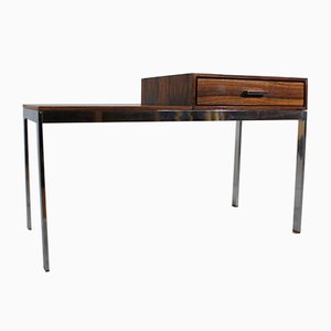 Alpacka Bench in Rosewood with a Chrome Base by Gillis Lundgren for IKEA, 1960s