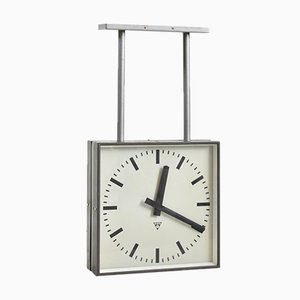 Large Double Sided Ceiling Clock from Pragotron