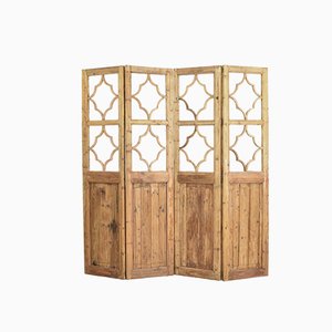 2 Pane Wooden Room Divider