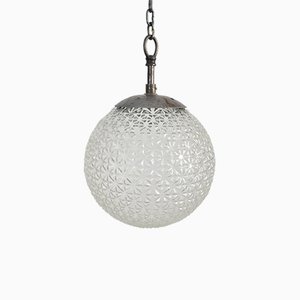 Small Czech Glass Pendant Light