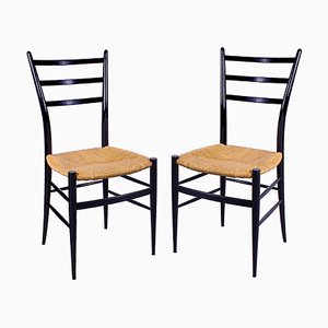 Set of Spinetto Chiavari Italian Style Dining Chairs, 1960s