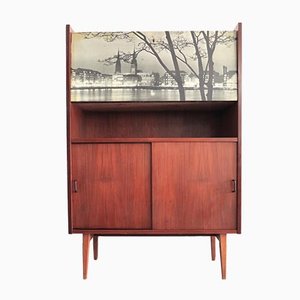 Italian Highboard with Cabinet, 1950s