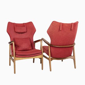 Midcentury pair of lounge chairs by Aksel Bender Madsen for Bovenkamp 1960s