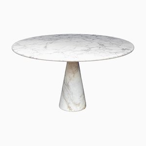 Table M1 en Marbre Blanc Calacatta par Angelo Mangiarotti Pour Skipper, 1970s