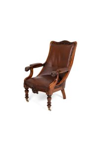 William IV Rosewood Library Armchair