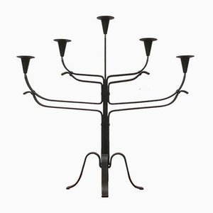 Brutalist Metal Candle Holder