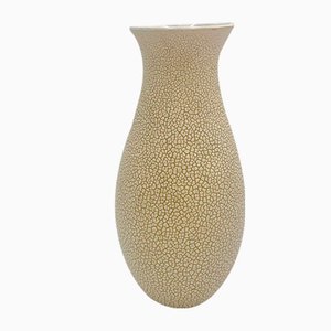 Beige Ceramic Vase, Poland, 1960s
