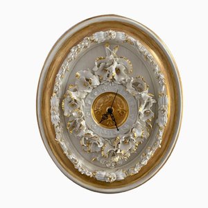 Porcelain Wall Clock by Giulio Tucci