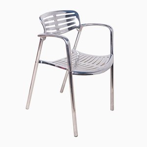 Sedie impilabili in alluminio di Jorge Pensi per Amat 3, anni '80