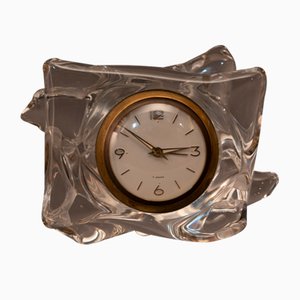French Crystal Table Clock from Schneider