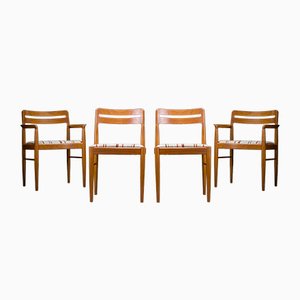 Mid-Century Danish Teak Dining Chairs by H. W. Klein for Bramin, 1970s, Set of 4