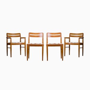 Mid-Century Danish Teak Dining Chairs by H. W. Klein for Bramin, 1970s, Set of 4