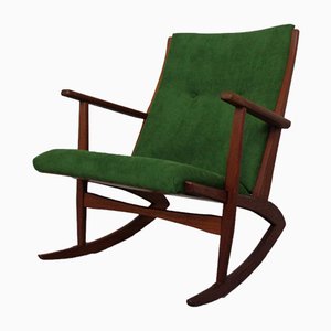 Rocking Chair en Teck par Holger Georg Jensen pour Tønder Møbelværk, Danemark, 1950s