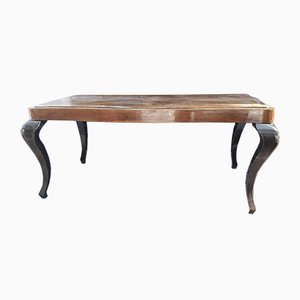 Chippendale Style Table with Wavy Legs, Italy, 1950s