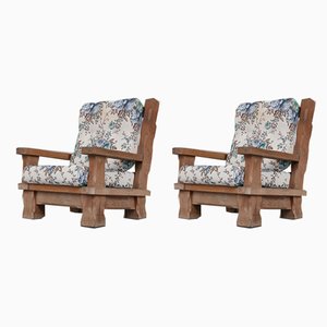 Fauteuils Chunky Brutalistes, France, Set de 2