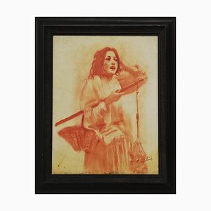 Ragazza Napoletana, Olio su tela