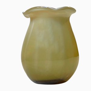 Vaso in vetro a strisce di Holmegaard, anni '30