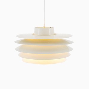 Grande Lampe Verona Blanche par Svend Middelboe pour Nordisk Solar