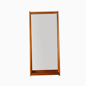 Italian Mirror with Wooden Frame, 1970s