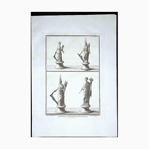 Ancient Roman Statues, 18th-Century, Original Etching