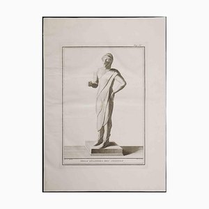 Ancient Etruscan Statue, 18th-Century, Original Etching