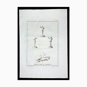 Phallus Fascinum in Ancient Roman Religion, 18th-Century, Original Etching