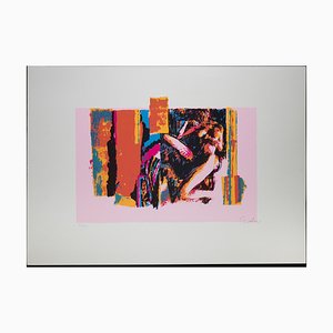 Nicola Simbari, Nude Lying Model, 1976, Screen Print