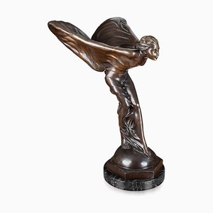 Rolls Royce Spirit of Ecstasy Monumental en Bronze par Charles Perron, 1910