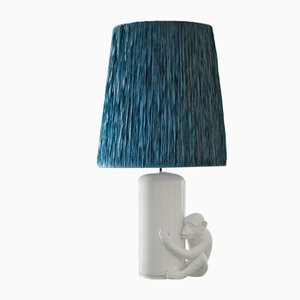 Ceramic Lamp with Lampshade from Vivai del Sud