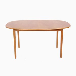 Mesa de comedor de olmo de Ole Wanscher para Poul Jeppesens Møbelfabrik